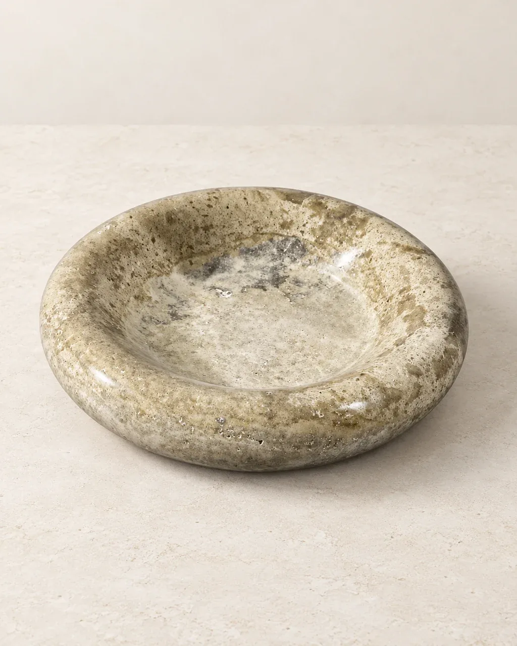 Travertine Bowl — Studio rendering