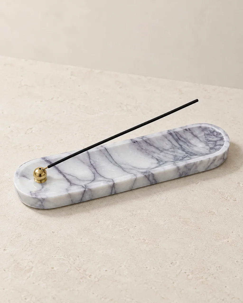 Marble Incense Holder — Studio rendering
