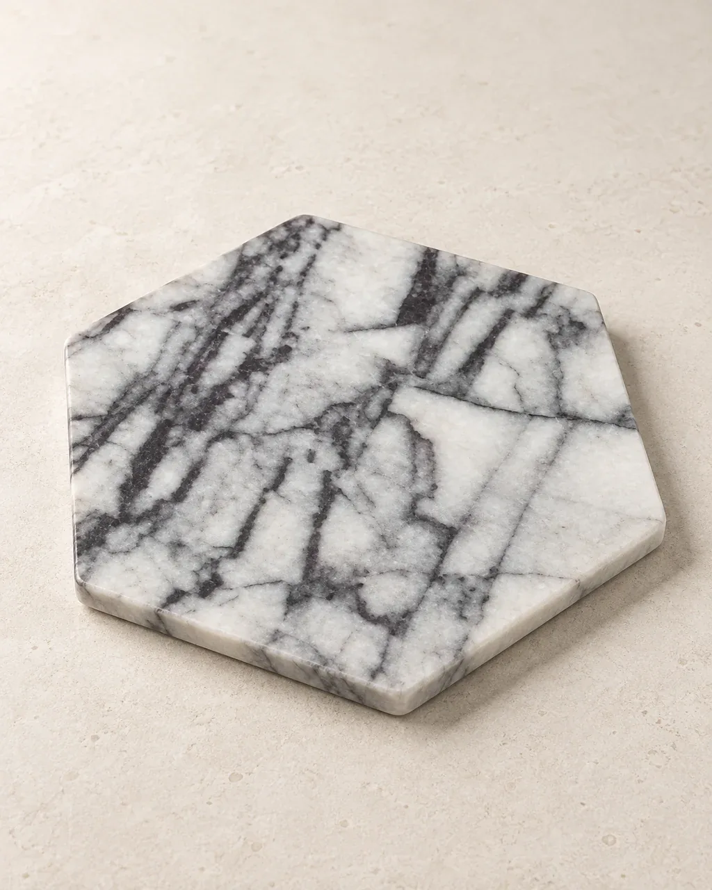 Hexagonal Serving Board — Studio rendering