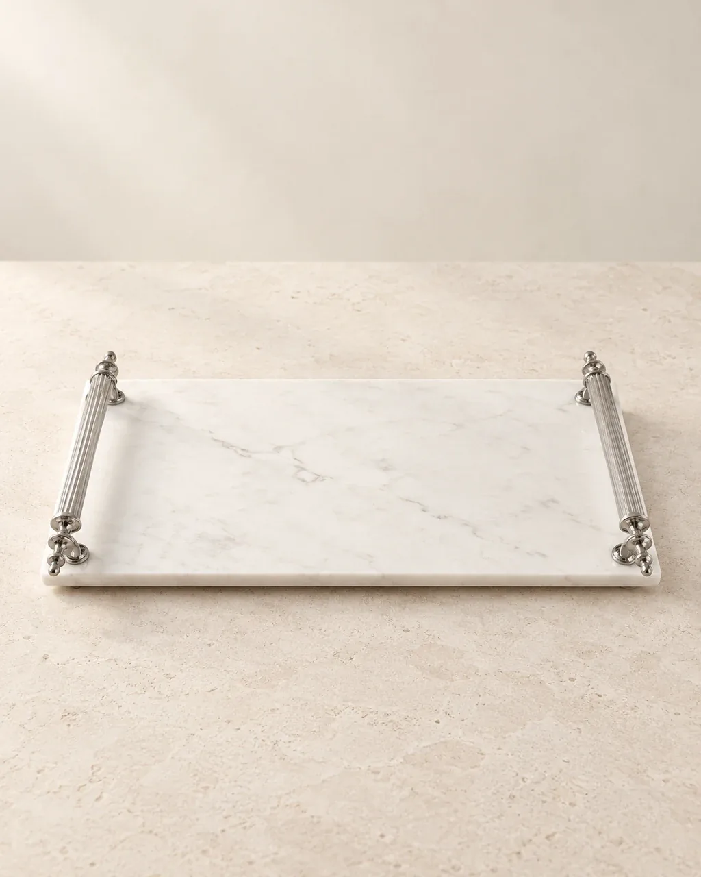Marble Handled Tray — Studio rendering